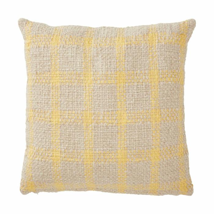 Cushions |  Portarlington Lemon Check Cushion Cushions Cushions