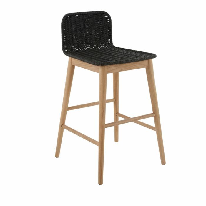 Dining Chairs, Tables & Counter Stools |  Noosa Black & Natural Counter Stool Dining Chairs, Tables & Counter Stools Dining Chairs, Tables & Counter Stools