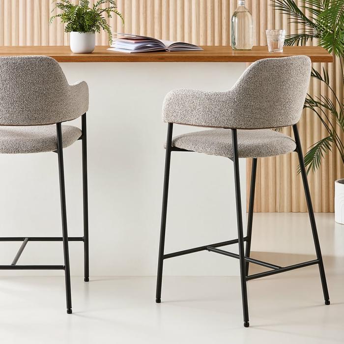 Dining Chairs, Tables & Counter Stools |  Rhodes Beige Boucle Counter Stool Dining Chairs, Tables & Counter Stools Dining Chairs, Tables & Counter Stools