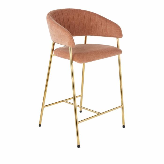 Dining Chairs, Tables & Counter Stools |  Shelby Rosewood & Gold Counter Stool Dining Chairs, Tables & Counter Stools Dining Chairs, Tables & Counter Stools