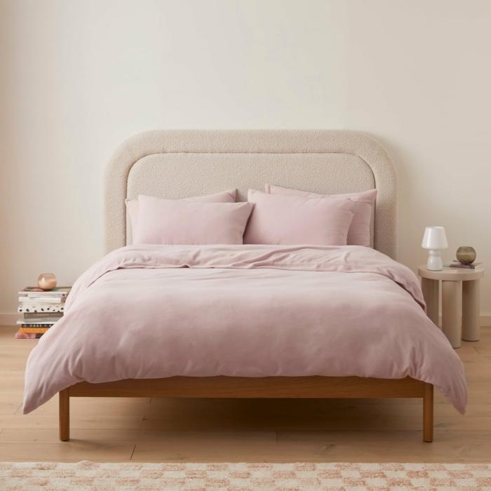 Flannelette |  Cloud Violet Quilt Cover Set Bedlinen Flannelette