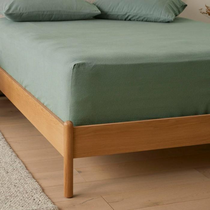 Flannelette |  Flannelette Cypress Plain Dye Sheet Separates Bedlinen Flannelette