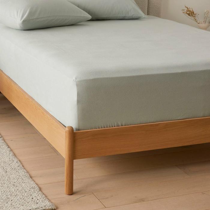 Flannelette |  Flannelette Eucalyptus Plain Dye Sheet Separates Bedlinen Flannelette