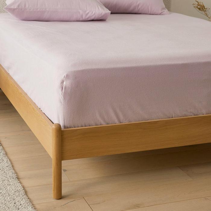 Flannelette |  Flannelette Lilac Plain Dye Sheet Separates Bedlinen Flannelette