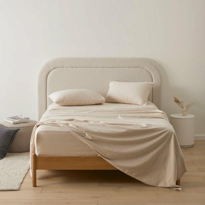 Flannelette |  Flannelette Sand Plain Dye Sheet Set Bedlinen Flannelette