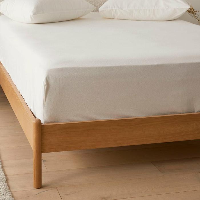 Flannelette |  Flannelette White Plain Dye Sheet Separates Bedlinen Flannelette