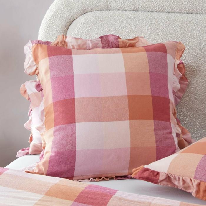 Flannelette |  Ruffle Toffee Flannelette Pillowcases Bedlinen Flannelette