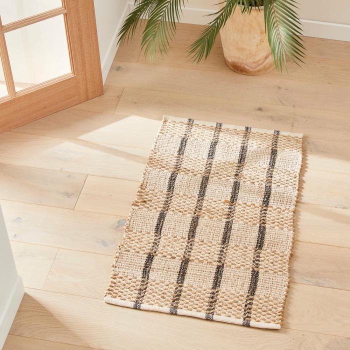 Floor Rugs & Mats |  Bali Black & Jute Indoor Mat Floor Rugs & Mats Floor Rugs & Mats