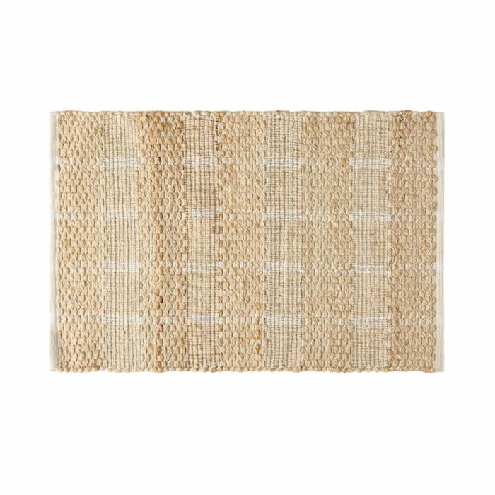 Floor Rugs & Mats |  Bali White & Jute Indoor Mat Floor Rugs & Mats Floor Rugs & Mats