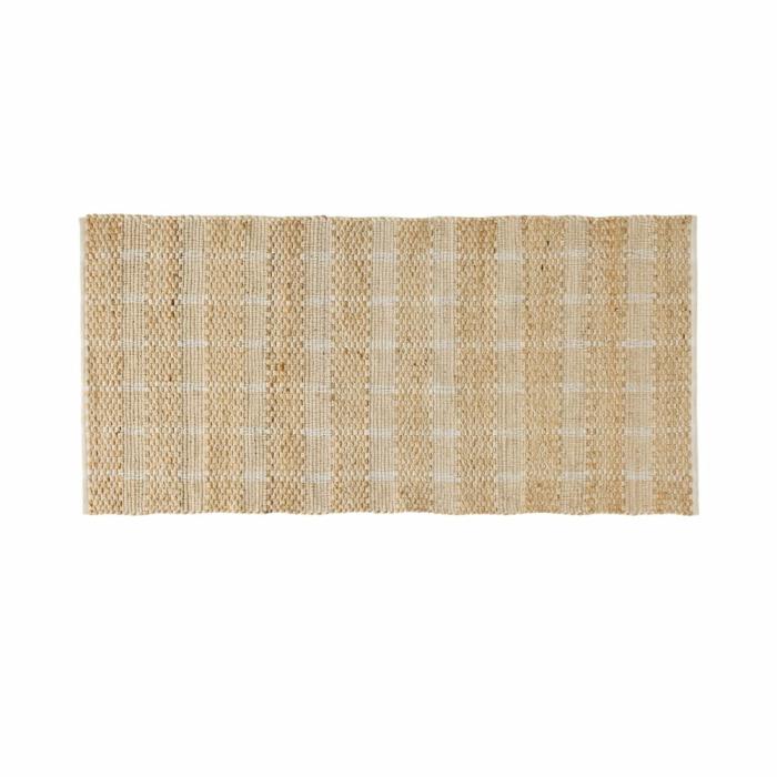 Floor Rugs & Mats |  Bali White & Jute Rug Runner Floor Rugs & Mats Floor Rugs & Mats