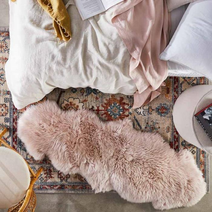 Floor Rugs & Mats |  Blush Sheepskin Double Floor Rugs & Mats Floor Rugs & Mats