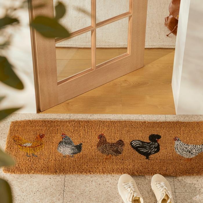 Floor Rugs & Mats |  Coir Five Chooks Doormat Floor Rugs & Mats Floor Rugs & Mats