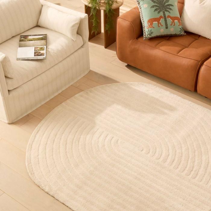 Floor Rugs & Mats |  Curve Ivory Rug Floor Rugs & Mats Floor Rugs & Mats