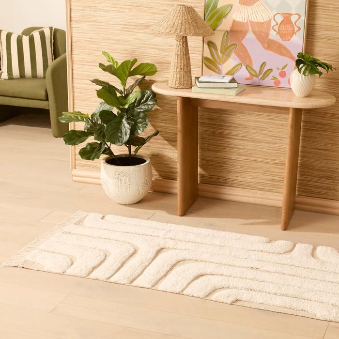 Floor Rugs & Mats |  Elwood Ivory & Natural Rug Runner Floor Rugs & Mats Floor Rugs & Mats