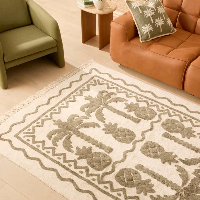 Floor Rugs & Mats |  Global Traveller Forest & Natural Cotton Tufted Rug Floor Rugs & Mats Floor Rugs & Mats