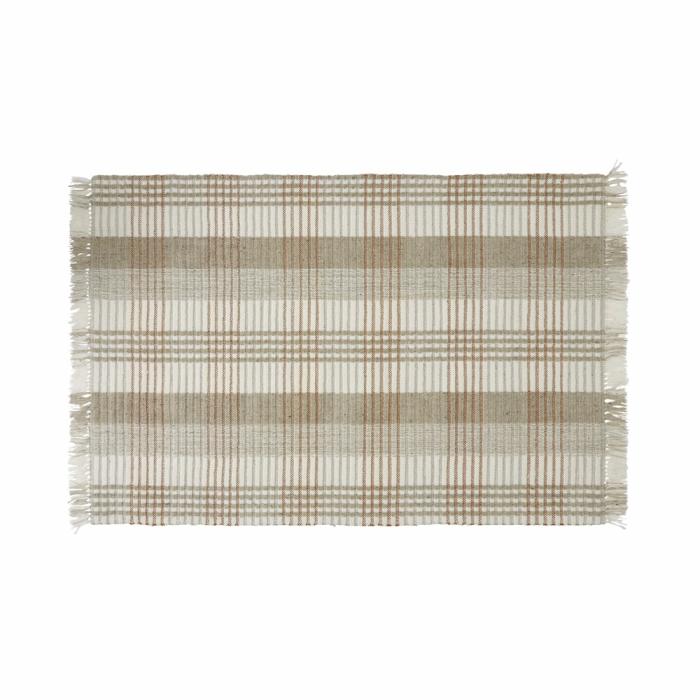 Floor Rugs & Mats |  London Toffee & Natural Check Rug Floor Rugs & Mats Floor Rugs & Mats