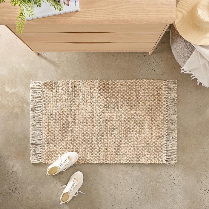 Floor Rugs & Mats |  Palermo Natural Check Indoor Mat Floor Rugs & Mats Floor Rugs & Mats