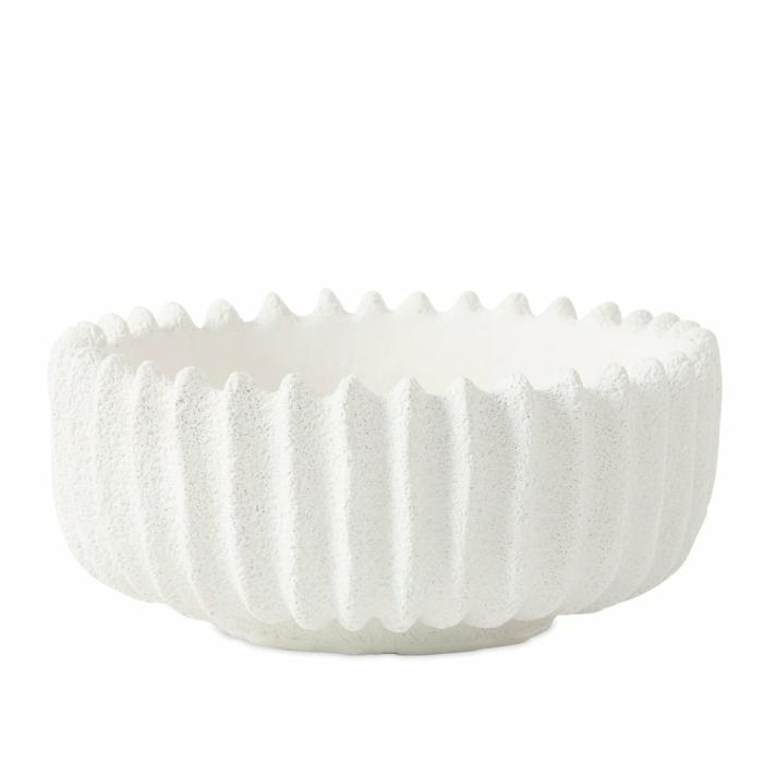 Home Decor |  Coastal Ridge Off White Bowl Home Decor Home Decor