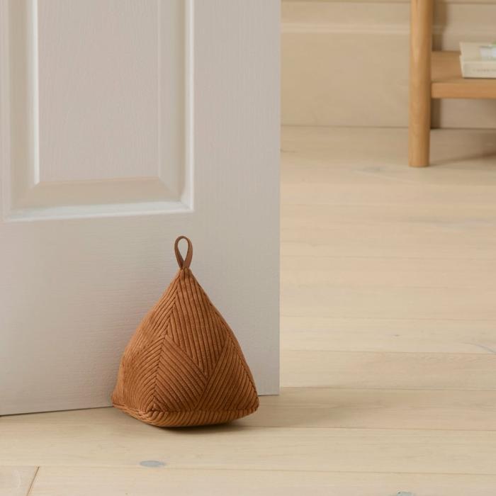 Home Decor |  Corduroy Rust Door Stop Home Decor Home Decor