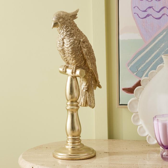 Home Decor |  Golden Parrot Statue Home Styling Home Decor