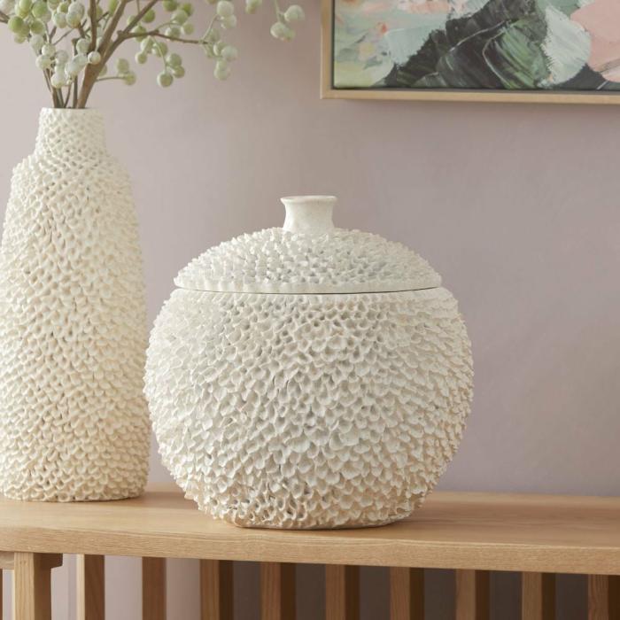 Home Decor |  Marine Maison White Canister Home Decor Home Decor