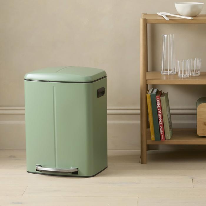 Home Decor |  Retro Green Double Kitchen Bin Home Decor Home Decor