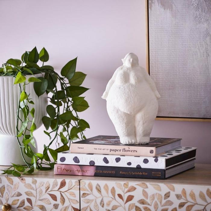 Home Decor |  Romulus White Standing Statue Home Decor Home Decor