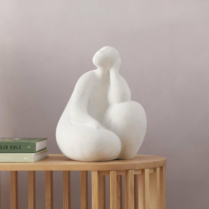 Home Decor |  Thinking Off White Statue Home Decor Home Decor