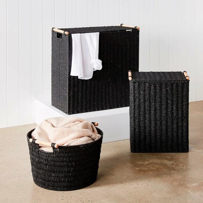 Laundry |  Kendrick Black Laundry Range Baskets Baskets