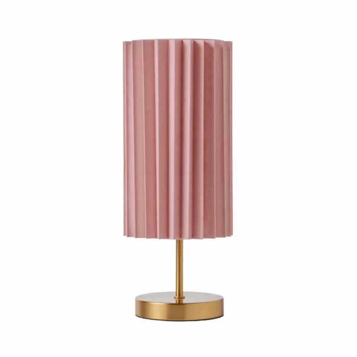 Lighting |  Carrie Pink & Gold Table Light Home Styling Lighting