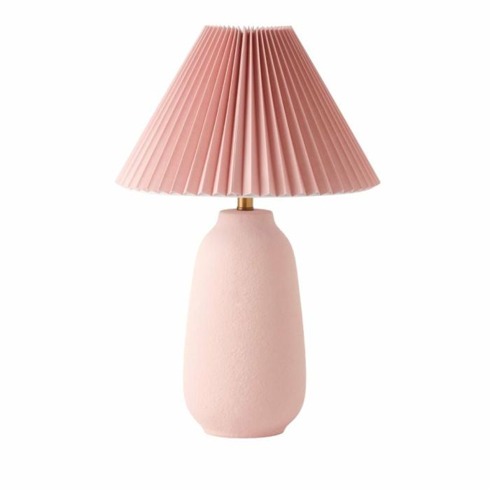 Lighting |  Genevieve Pink Table Light Home Styling Lighting