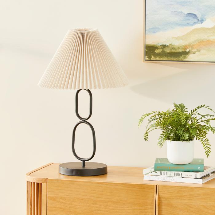 Lighting |  Santos Black & Natural Table Light Home Styling Lighting