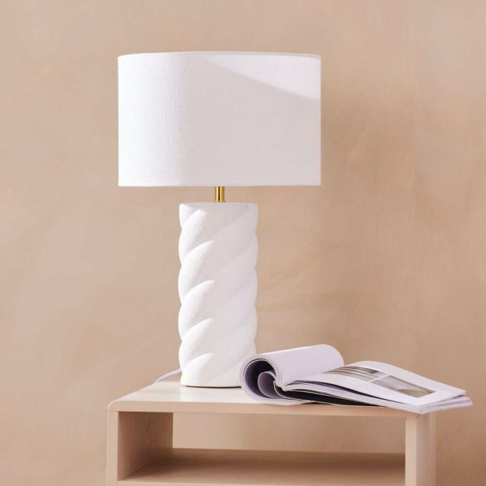 Lighting |  Sienna White Table Light Home Styling Lighting