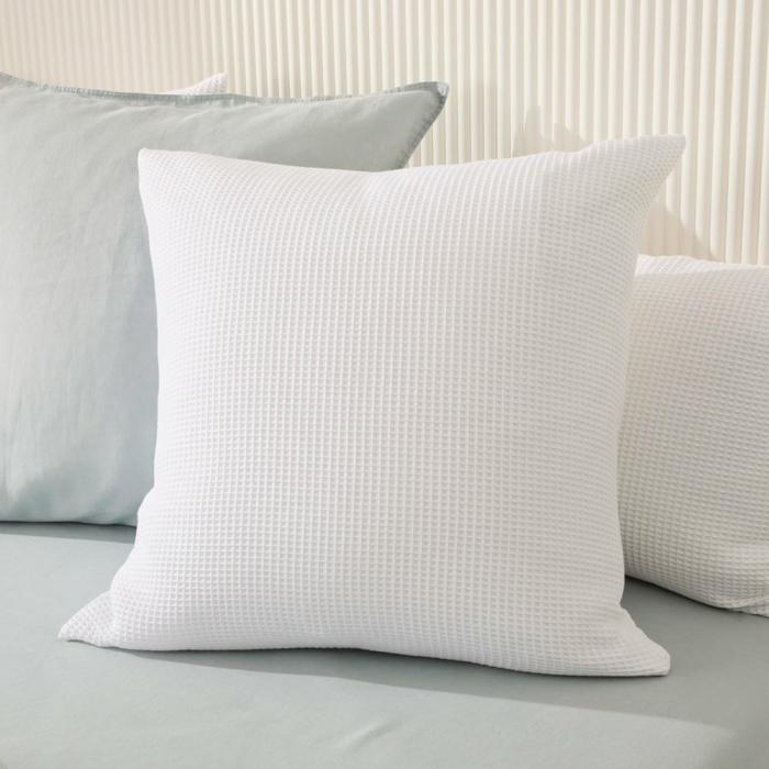 Pillowcases |  Bamboo Cotton Waffle White Pillowcases Bedlinen Pillowcases