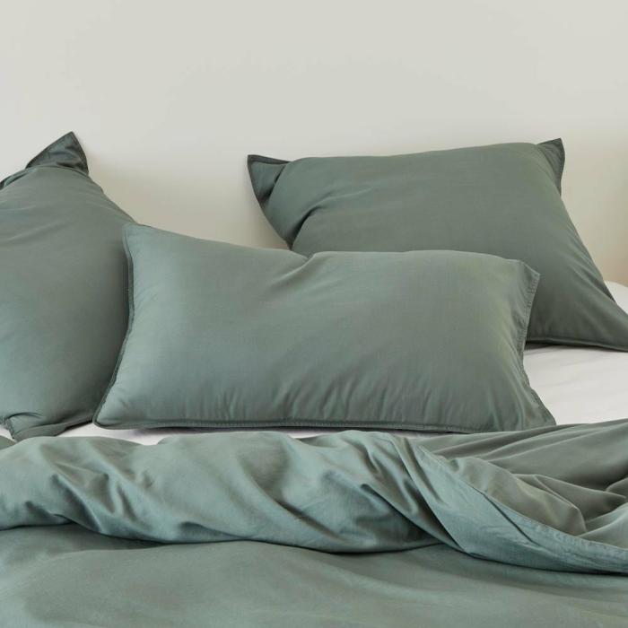 Pillowcases |  Bamboo Linen Twin Needle Cypress Pillowcases Bedlinen Pillowcases