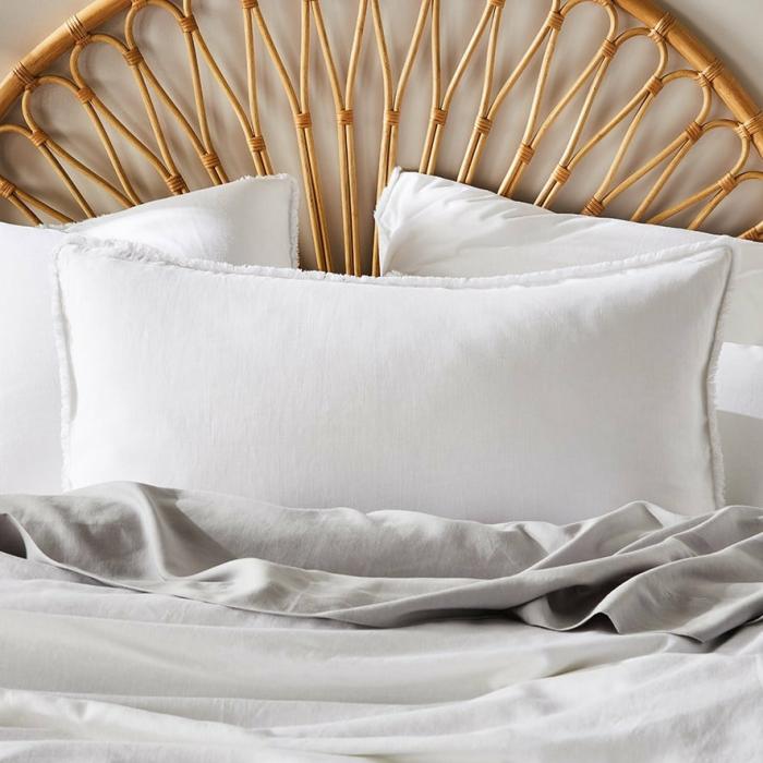 Pillowcases |  Bamboo Linen White Pillowcase Bedlinen Pillowcases