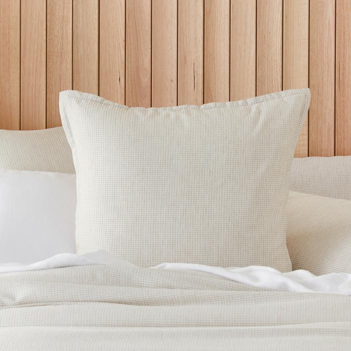 Pillowcases |  Berlin Waffle Natural Marle Pillowcases Bedlinen Pillowcases