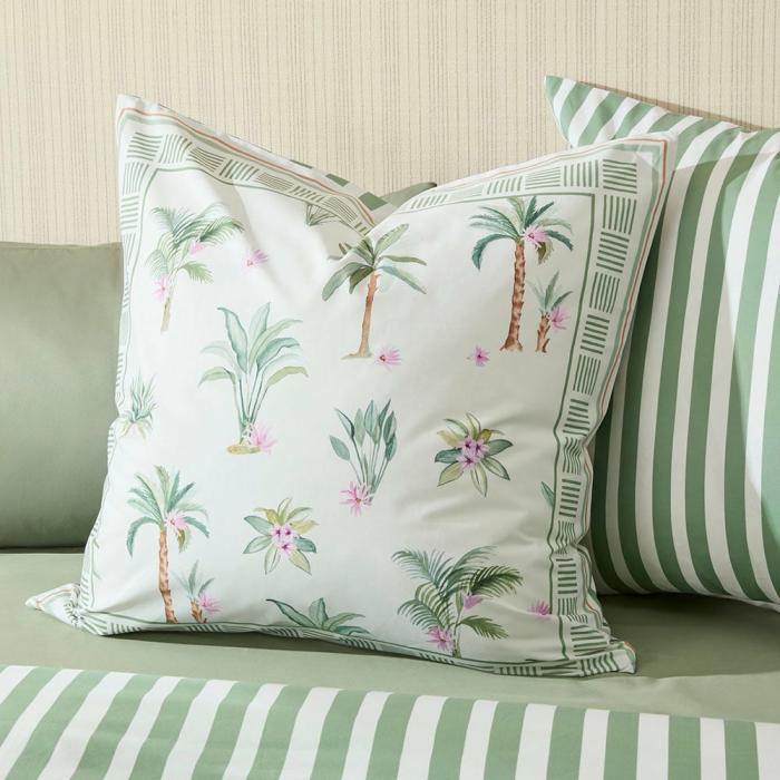 Pillowcases |  Botanical Garden Green Pillowcases Bedlinen Pillowcases