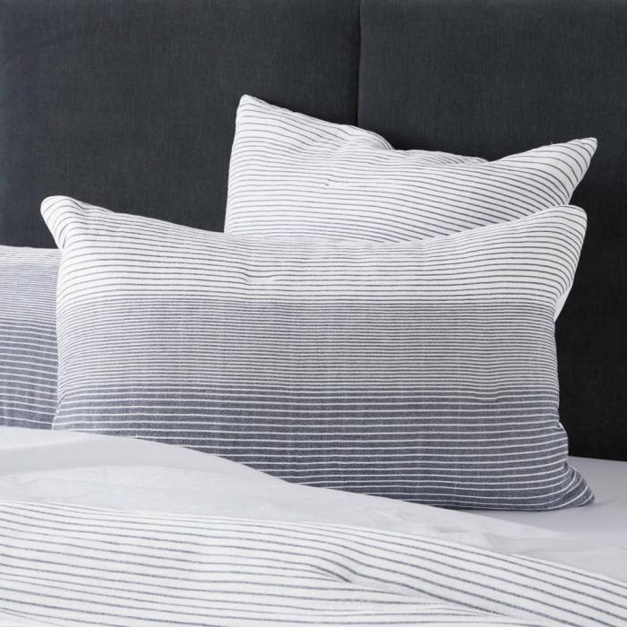 Pillowcases |  Connor Navy Quilted Pillowcases Bedlinen Pillowcases