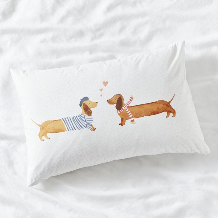 Pillowcases |  Dachshund Love Text Pillowcase Bedlinen Pillowcases