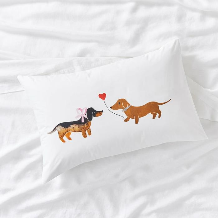 Pillowcases |  Dachshund Text Pillowcase Bedlinen Pillowcases