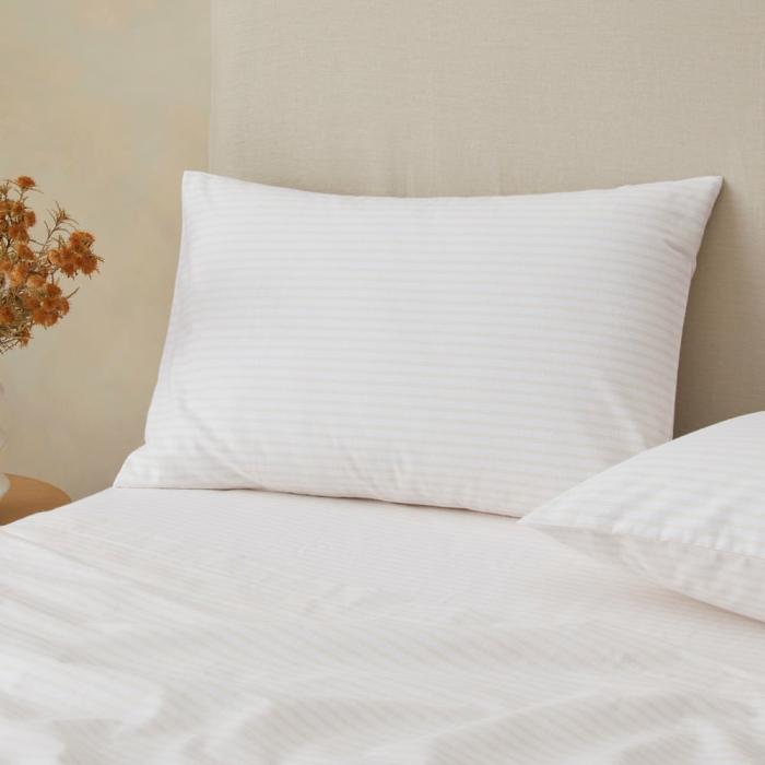 Pillowcases |  Flannelette Printed Sand Stripe Pillowcase Bedlinen Pillowcases