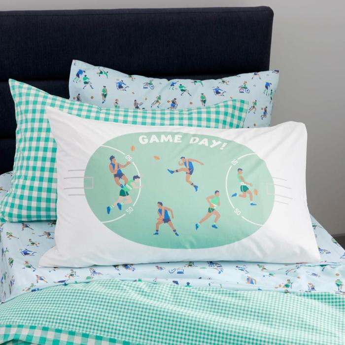 Pillowcases |  Game Day Text Pillowcases Kids Bedlinen Pillowcases