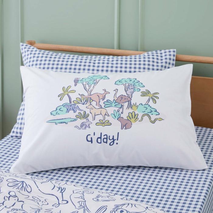 Pillowcases |  G’Day Animals Of Oz Pillowcase Kids Bedlinen Pillowcases