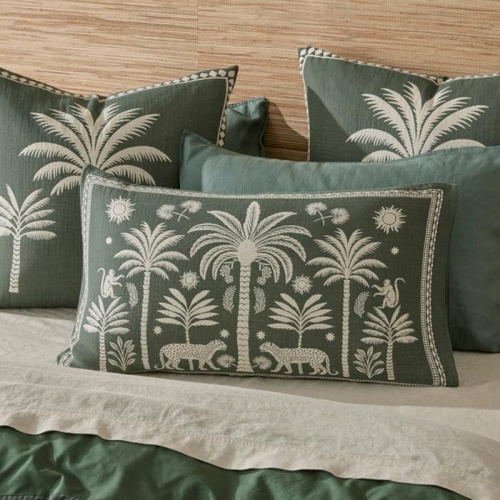 Pillowcases |  Global Traveller Thyme Jacquard Pillowcases Bedlinen Pillowcases