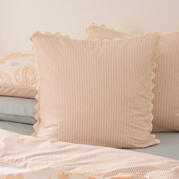 Pillowcases |  Kirra Pale Peach Pillowcases Bedlinen Pillowcases