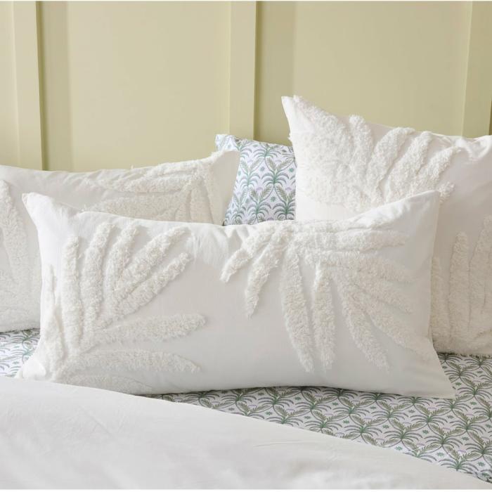 Pillowcases |  Koa Off White Tufted Pillowcases Bedlinen Pillowcases