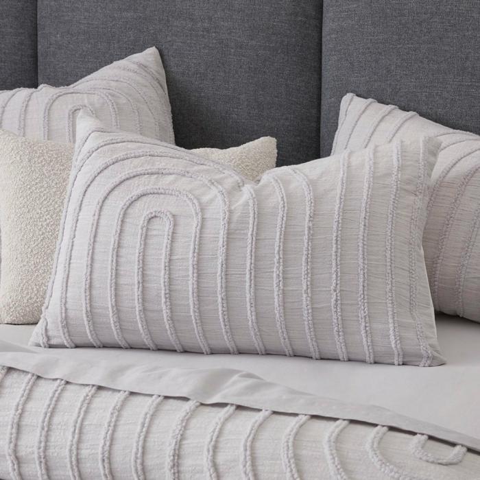 Pillowcases |  Kori Dove Tufted Pillowcases Bedlinen Pillowcases