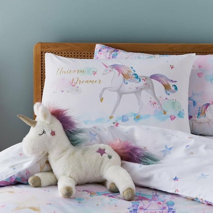 Pillowcases |  Magical Kingdom White Decorative Text Pillowcase Kids Bedlinen Pillowcases