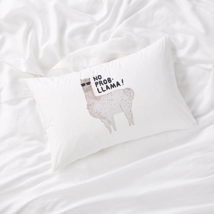 Pillowcases |  No Probllama Text Pillowcase Bedlinen Pillowcases